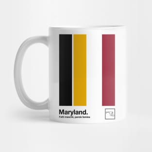 Maryland // Original Minimalist Artwork Poster Design Mug